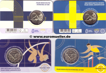 2x 2 Euro Sondermünze Finnland 2025 Leichtatlethik in CC